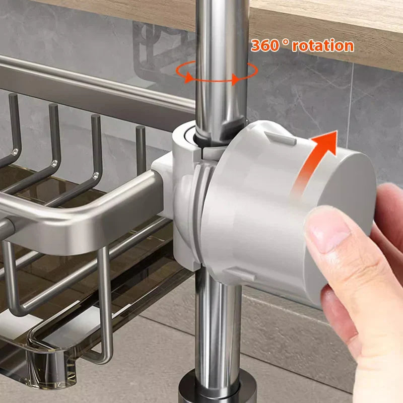 Organizador de fregadero de aluminio - Mantén tu espacio limpio