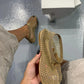 Moderne glitrende sandaler 