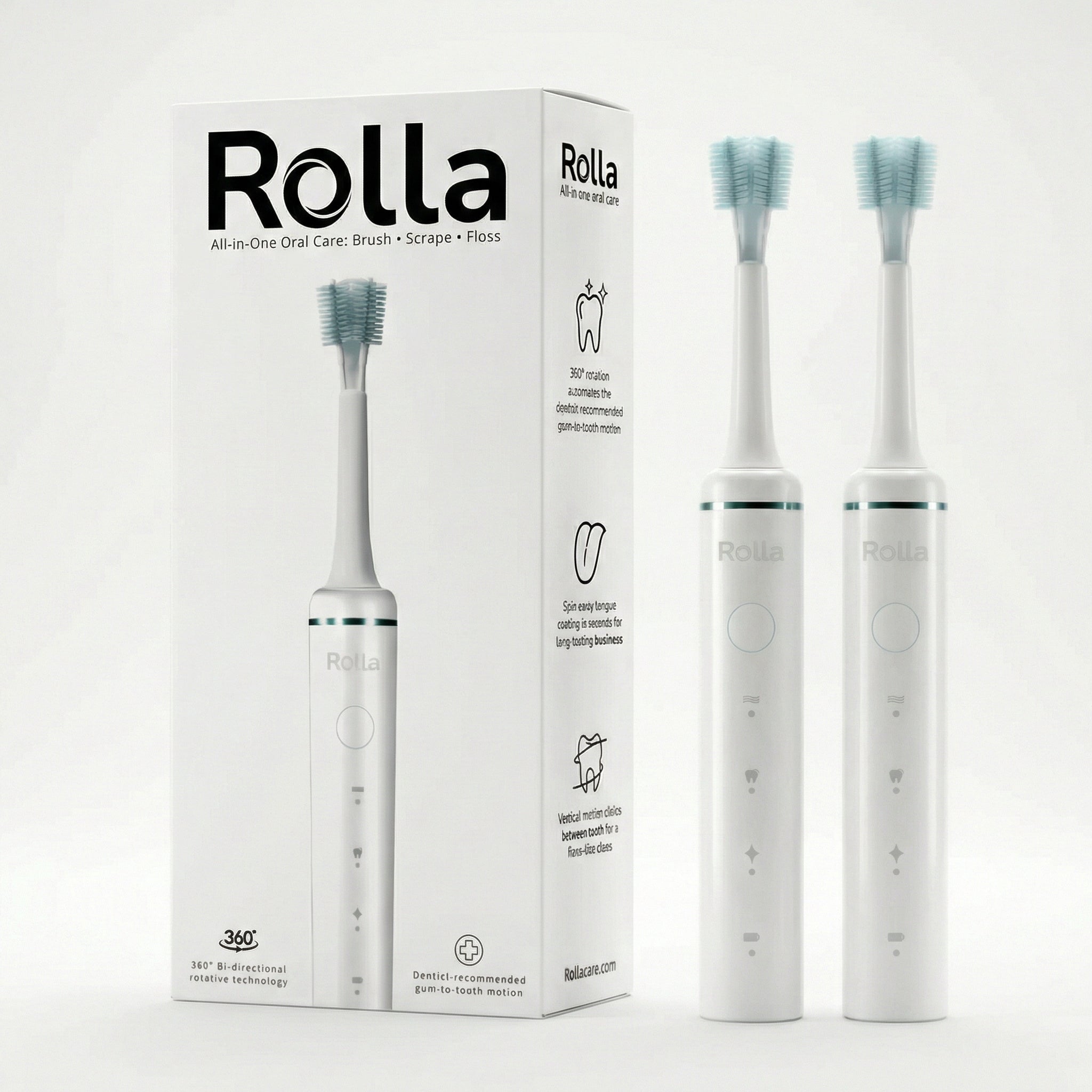 X2 Kartáček na zuby s dvojitými rotacemi – Optimální čištění 